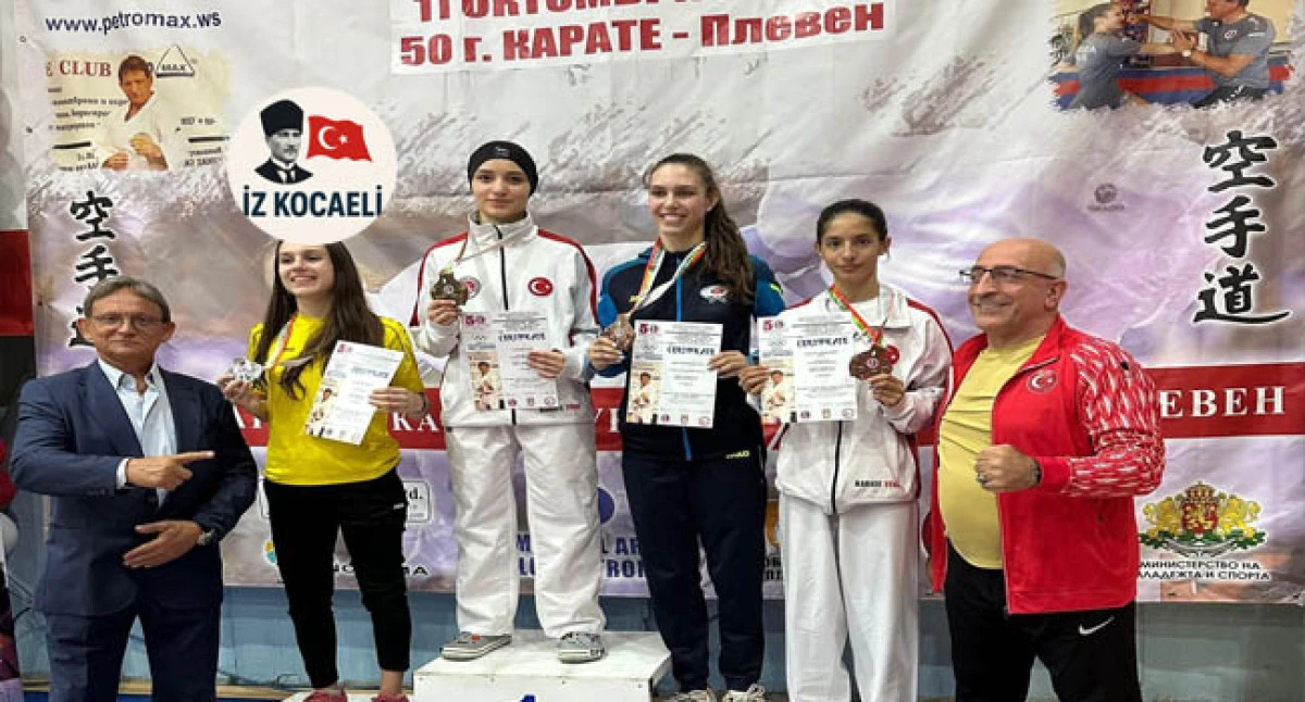 Körfezli karateciler Bulgaristan’da altın ve bronz madalya aldılar