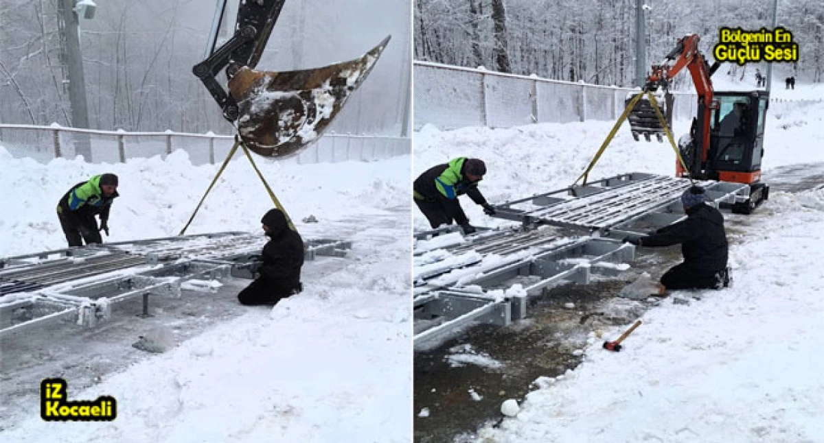 Kuzuyayla&rsquo;da y&uuml;r&uuml;yen bant, kar keyfine konfor katacak