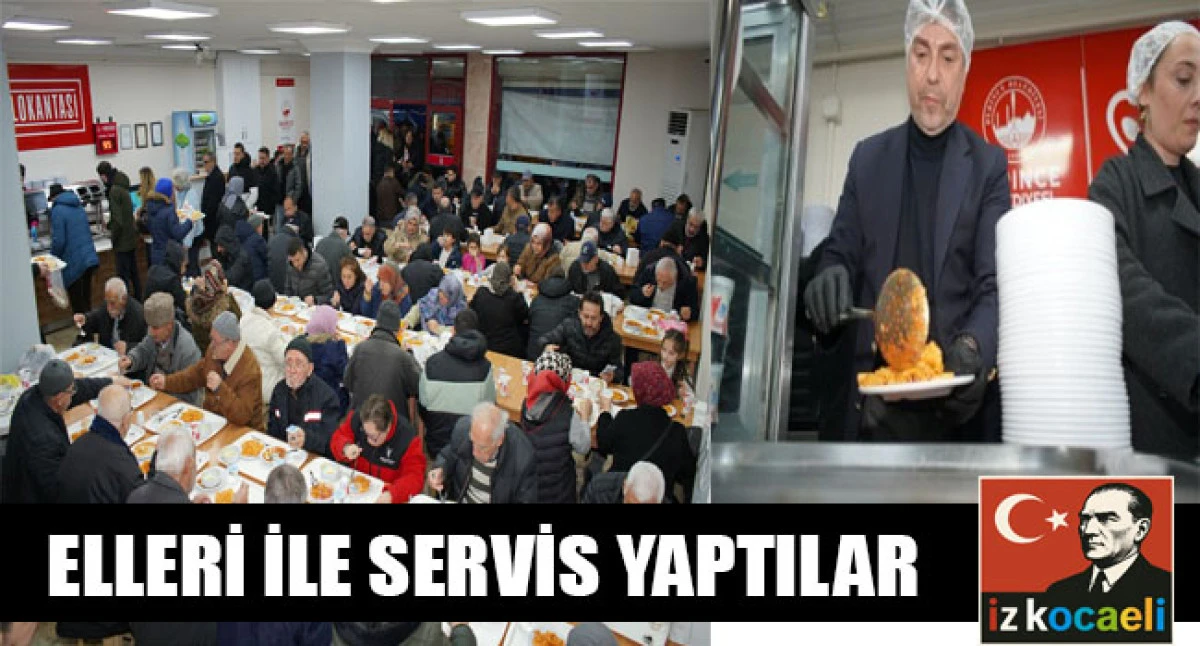 Sarı ve G&ouml;k&ccedil;e iyilikte buluştu!  Derinceli vatandaşlara elleri ile servis yaptılar&hellip;