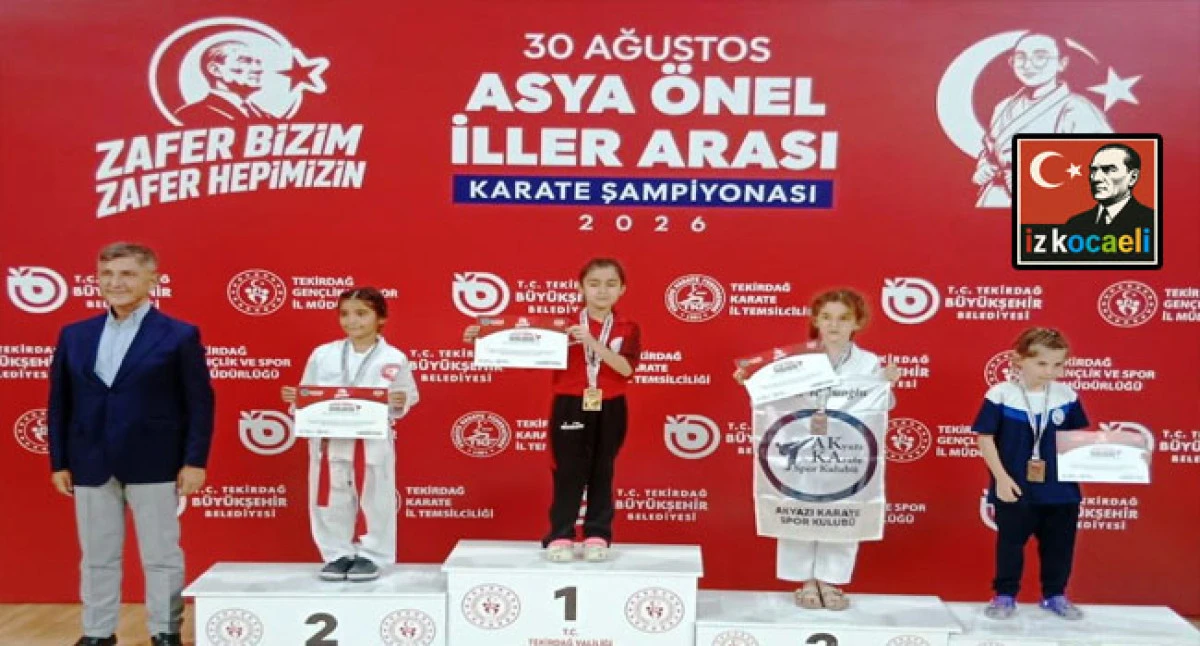 Tekirdağ&rsquo;da D&uuml;zenlenen İller Arası Karate Şampiyonası&rsquo;ndan  K&ouml;rfez Gen&ccedil;lerbirliği 10 Madalyayla D&ouml;nd&uuml;