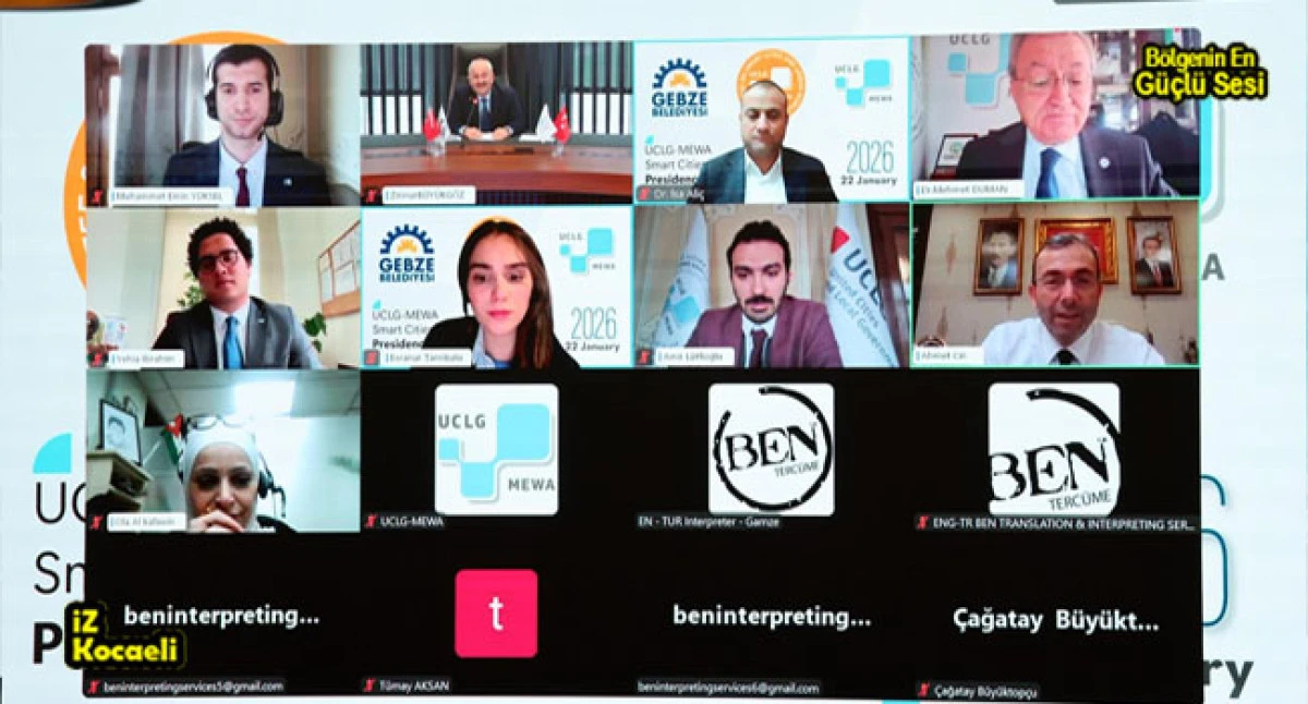 UCLG-MEWA CSCUM &Ccedil;evrimi&ccedil;i Başkanlık Toplantısı Gebze Ev Sahipliğinde Ger&ccedil;ekleştirildi