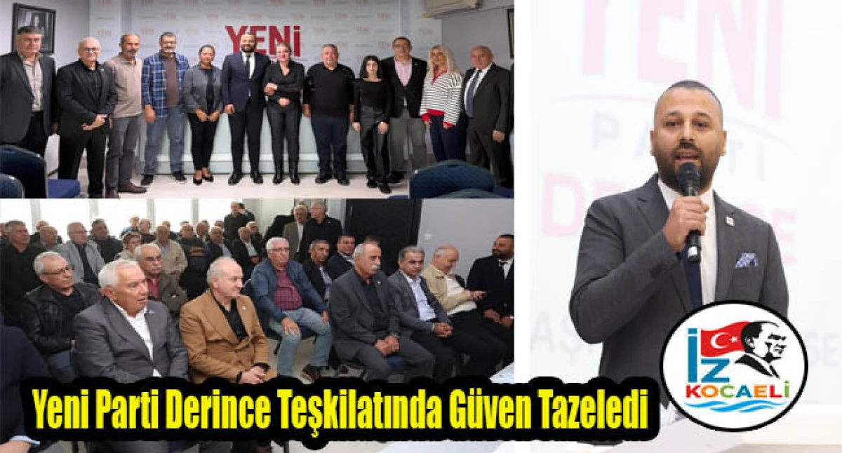 Yeni Parti Derince&rsquo;de Orkun Utkubaş D&ouml;nemi 1. Olağan Kongrede Başkan Se&ccedil;ildi