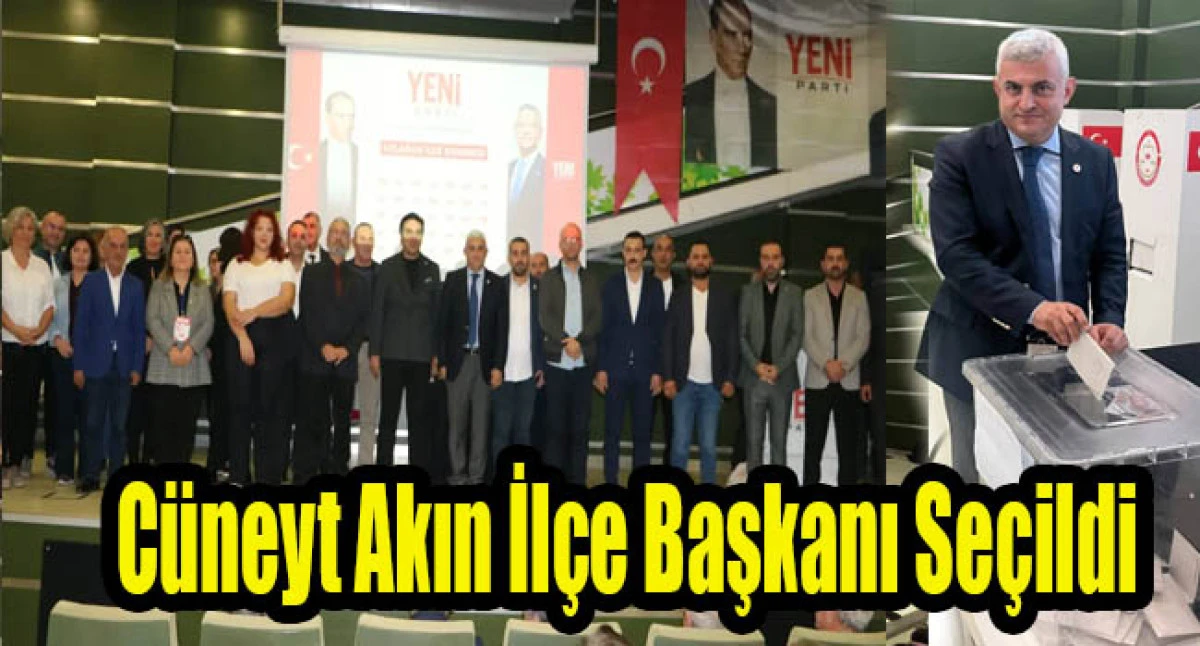 Yeni Parti Gebze&rsquo;de İlk Kongre Heyecanı: C&uuml;neyt Akın Başkanlığındaki Y&ouml;netim Belli Oldu