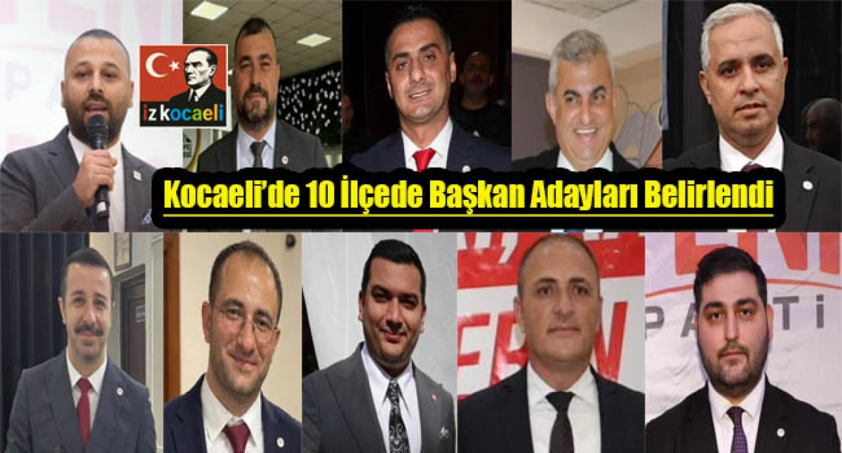 YENİ Parti Kocaeli&rsquo;de &Ouml;n Se&ccedil;im Heyecanı Sona Erdi: İl&ccedil;e Başkan Adayları Belli Oldu