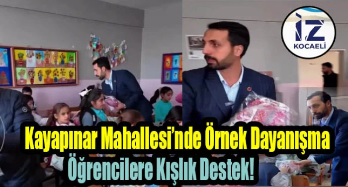 Kayapınar Mahallesi&rsquo;nde &Ouml;rnek Dayanışma: &Ouml;ğrencilere Kışlık Destek!